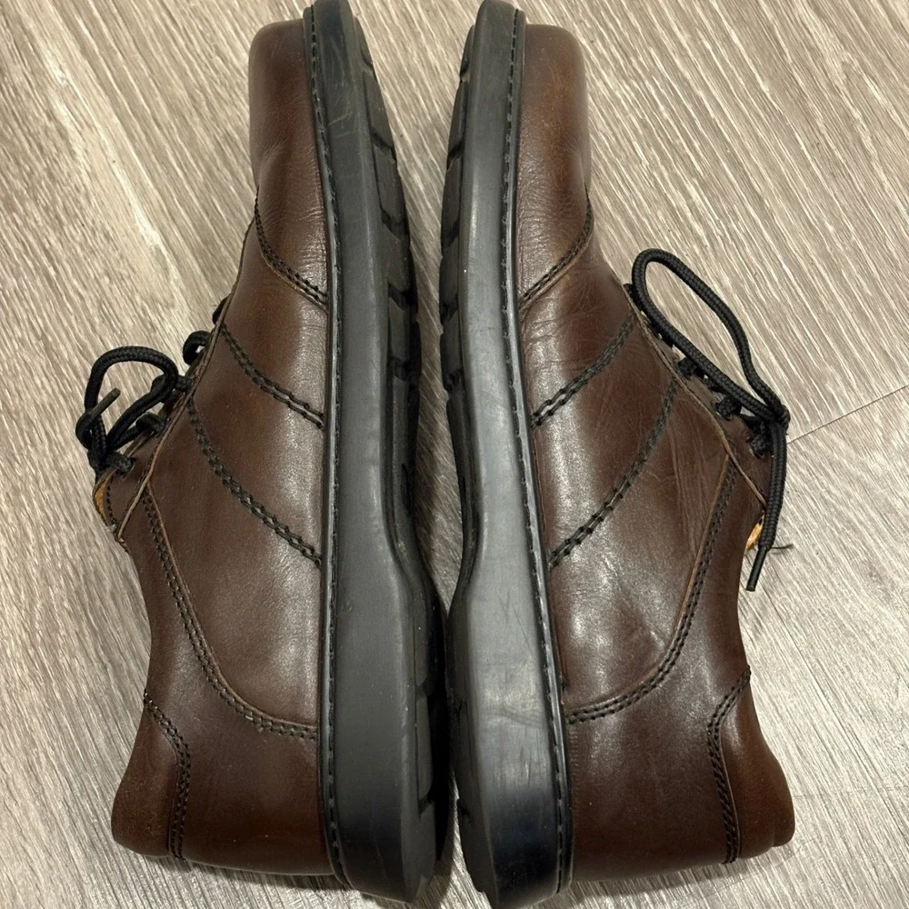 Betula by Birkenstock Mens Brown Leather Lace Up Oxford Shoes 10-10.5 Gorpcore
